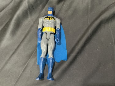 DC Comics Batman Action Figure with Blue Cloth Cape (Mattel)