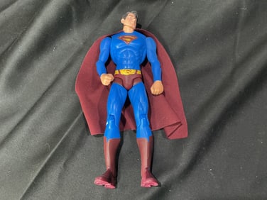 DC Comics Superman Action Figure with Cloth Cape (Mattel, Mid-1990s)