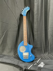 Fernandes Zo-3 Practice Electric Guitar With Built-In Speaker (Blue, Made In Taiwan)