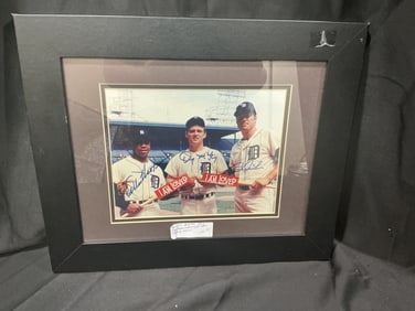 Willie Horton, Bill Freehan & Denny McLain Multi-Signed Detroit Tigers “I Am Loved” Framed