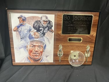Bo Jackson “Bo Knows” Limited Edition Wall Plaque #57/1000 – My Favorite Players