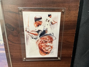 Willie Mays Framed MLB-Licensed Art Plaque