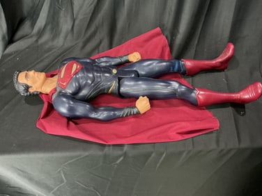 Large Superman Action Figure with Fabric Cape