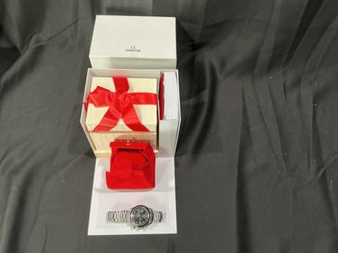 Unworn Omega Speedmaster Automatic Chronograph Wristwatch with Box and Papers