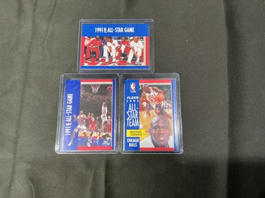 1991 Fleer NBA All-Star Cards Group (3)