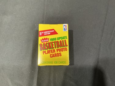 Fleer 1990 Update Basketball Player Photo Cards Sealed Box