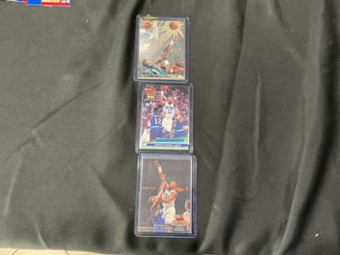 Alonzo Mourning Rookie & Charlotte Hornets NBA trading Cards