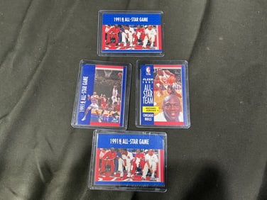 1991 Fleer NBA All-Star trading Cards Group