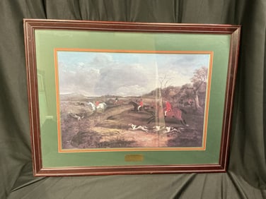 ‘Full Cry’ After Thomas Bretland – Framed Fox Hunting Print