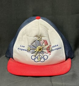 1984 Los Angeles Olympics Official Souvenir Hat Clock – Licensed LAOOC Memorabilia