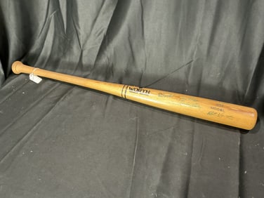 Multi-Signed Worth W5K Wooden Baseball Bat