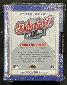 1991 Upper Deck Baseball Complete Set; two packs Factory Sealed