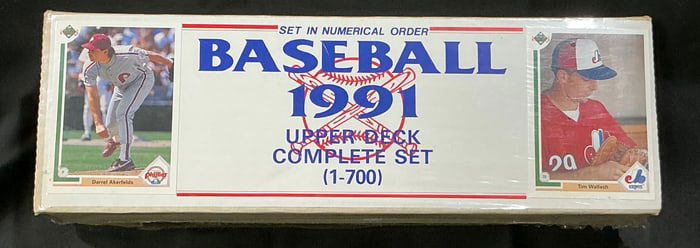 1991 Upper Deck Baseball Complete Factory Set (Cards #1-700)