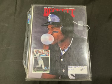 Frank Thomas Autographed January 1993 Beckett Magazine