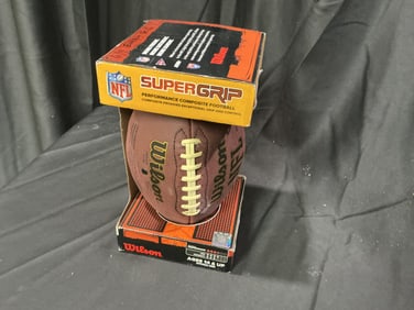 Mean Joe Greene Signed Wilson NFL Super Grip Football