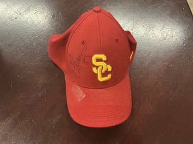 Autographed USC Trojans Baseball Cap By Junior Seau