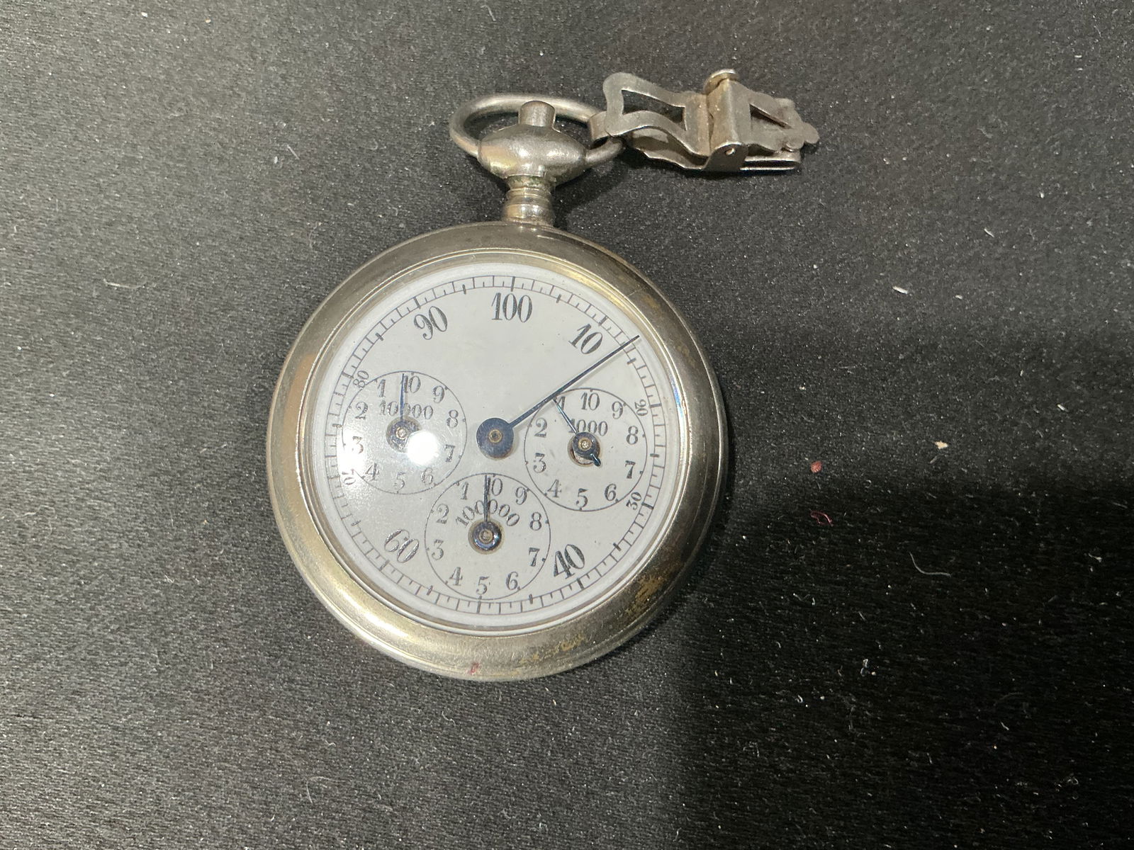 Vintage Mechanical Stopwatch with Multi-Register Dial (1 of 3)