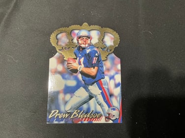 1996 Pacific Crown Royale Drew Bledsoe Die-Cut Football Card