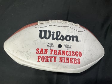 San Francisco 49ers Multi-Signed Wilson Official NFL Football