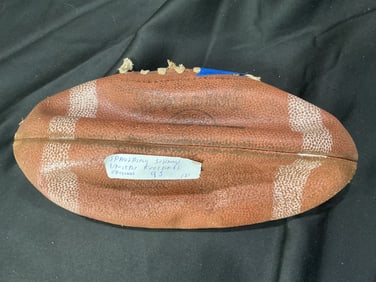 Vintage Spalding Leather Football, Double Lined Genuine Leather