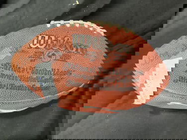 Wilson NFL Don Shula Signed Football with Handwritten Attributions (Unverified)