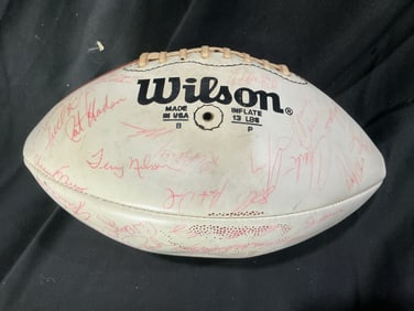 Wilson NFL White Panel Team-Signed Football, &0s Los Angeles Rams (Unverified)
