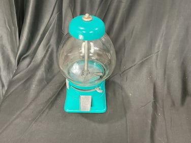 Vintage Countertop Gumball / Candy Vending Machine (Teal)
