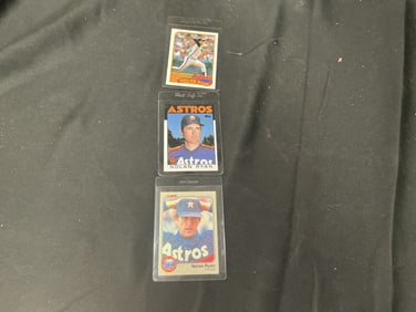 Nolan Ryan Houston Astros Baseball Card Group Featuring Multiple Vintage Issues