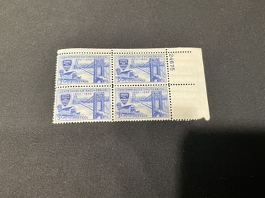 Centennial of Engineering 3¢ Stamp Block
