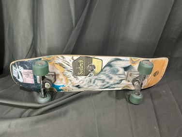 Vintage Sector 9 complete skateboard with wolf graphic