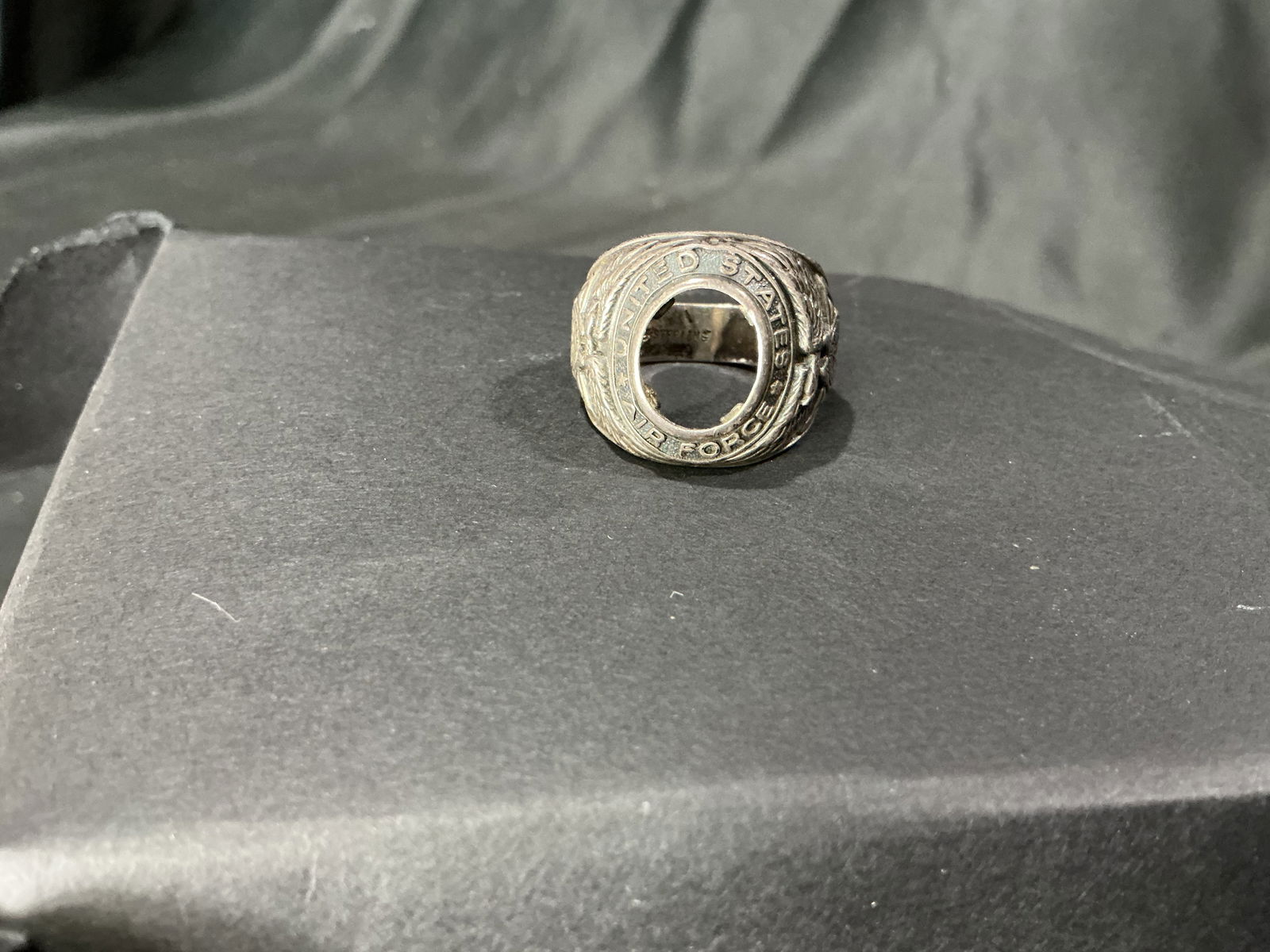 Vintage Jostens United States Army Sterling Silver Service Ring - Missing Stone (1 of 1)