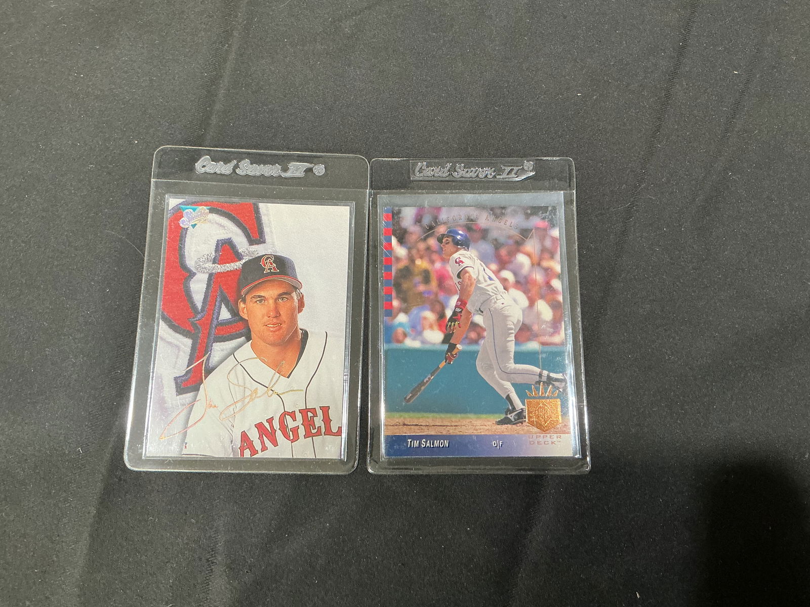 Two Vintage Tim Salmon California Angels Baseball Cards (1 of 2)