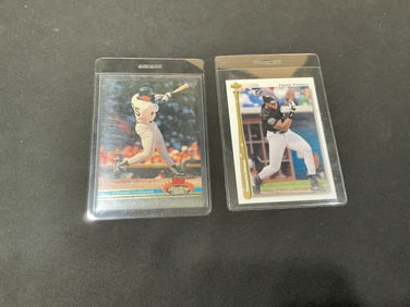 Two Frank Thomas Chicago White Sox Baseball Cards