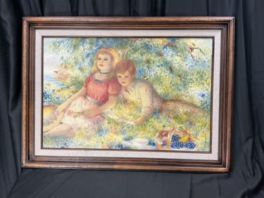 Framed Impressionist-Style Artwork Signed Harry Myers