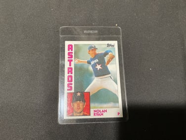 Vintage Nolan Ryan Houston Astros Topps Baseball Card – Career Record Back