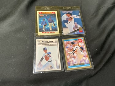 Nolan Ryan Card Lot (4 Cards)