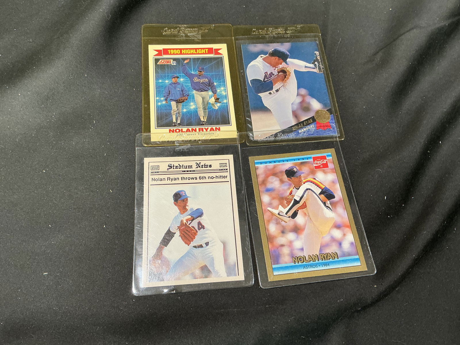 Nolan Ryan Card Lot (4 Cards) (1 of 2)