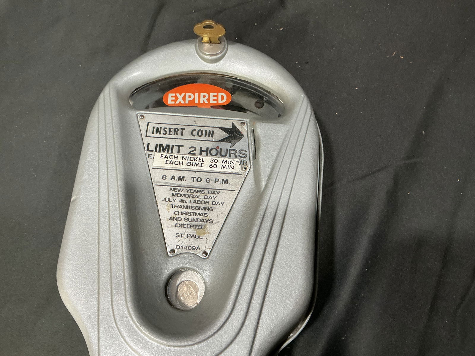 Vintage Mechanical Parking Meter - 3