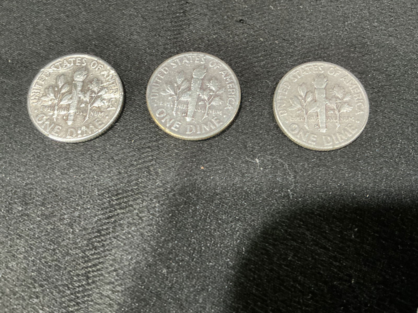 Three Silver Roosevelt Dimes - 2