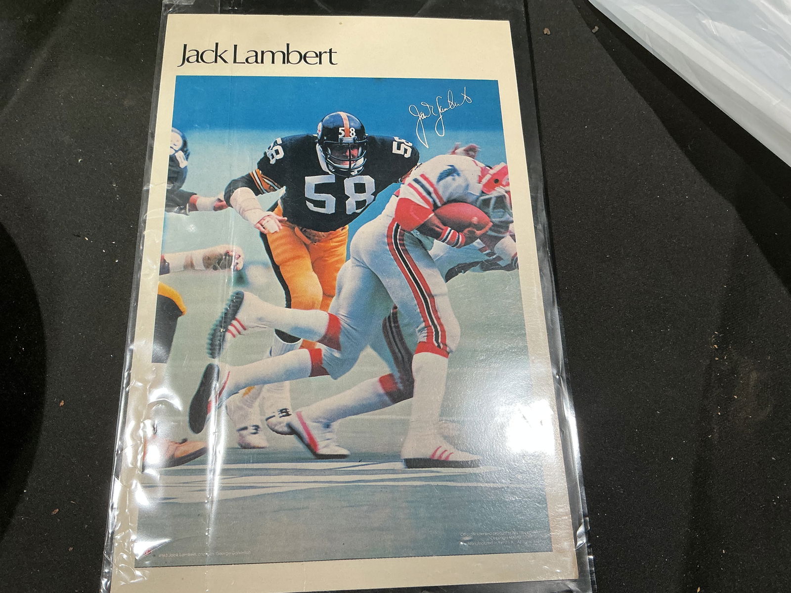 Jack Lambert Signed Mini Poster (1 of 2)