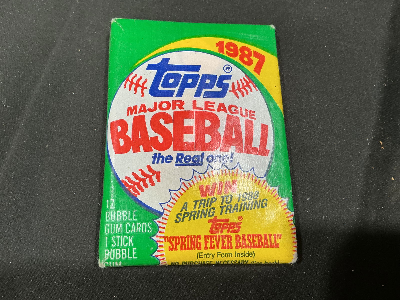 1987 Topps Baseball Wax Pack (1 of 2)