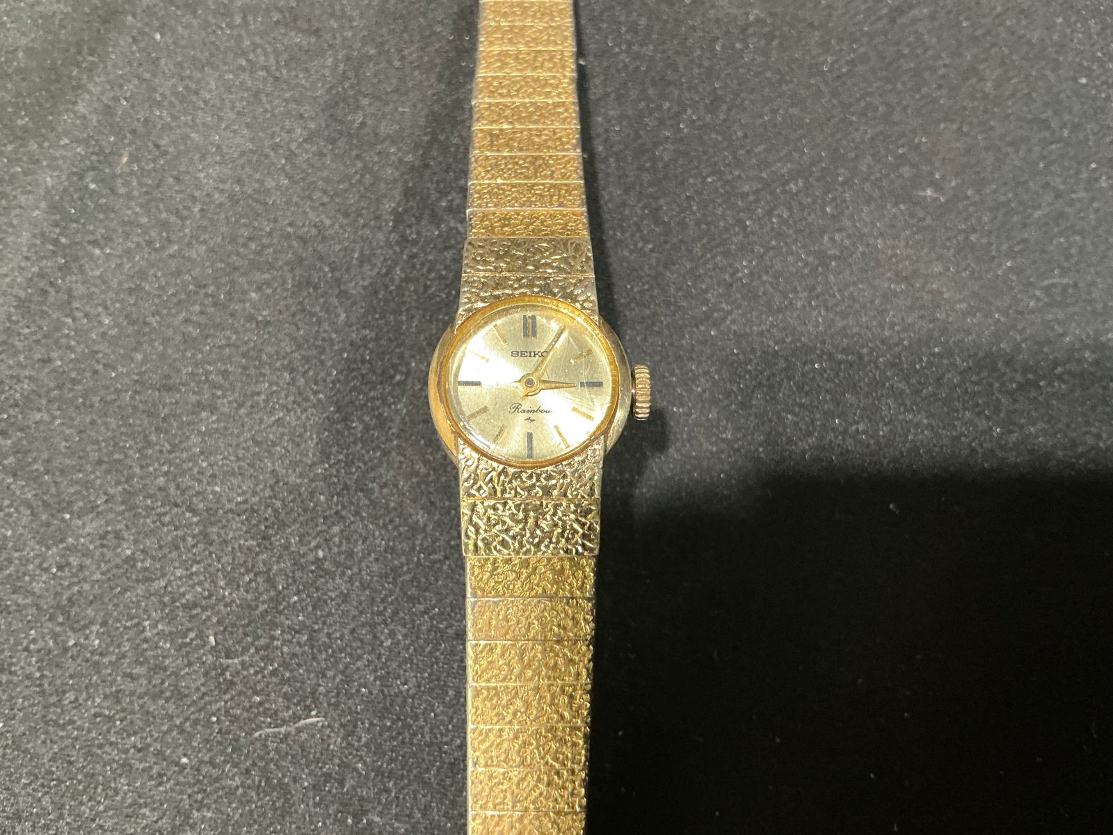 Seiko Rainbow Ladies Wristwatch, Gold-Tone Case and Bracelet (1 of 2)