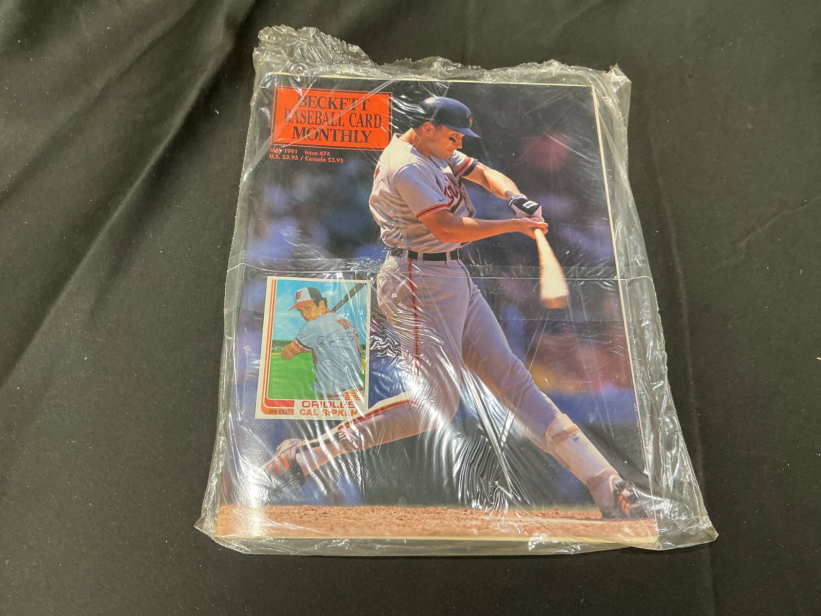 Beckett Baseball Card Monthly May 1991 Issue #74 Cal Ripken Jr. & Bobby Bonilla Insert, Factory (1 of 3)
