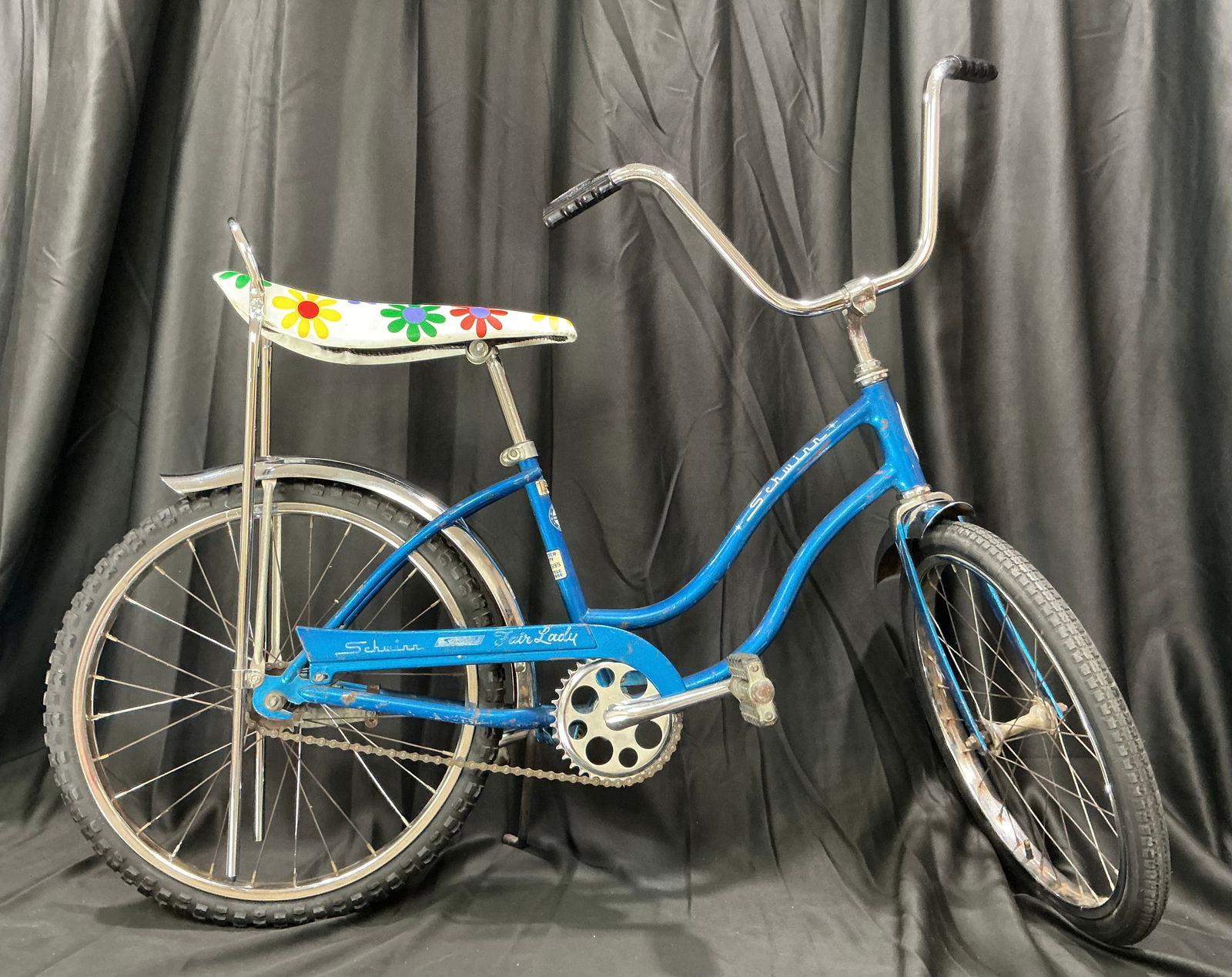 Vintage November 1967 Schwinn Fair Lady Sting-Ray Bicycle (Sky Blue, Serial LC49280) (1 of 3)