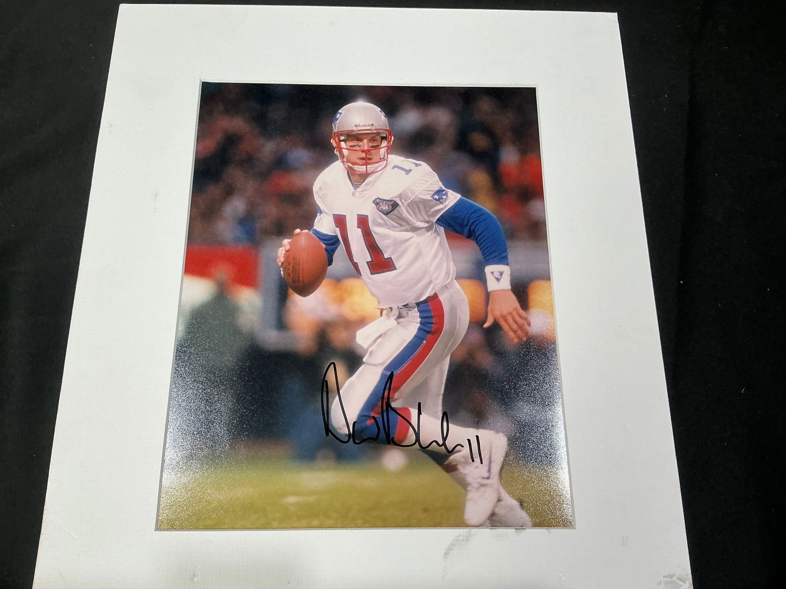 Drew Bledsoe Autographed New England Patriots Photo (1 of 1)