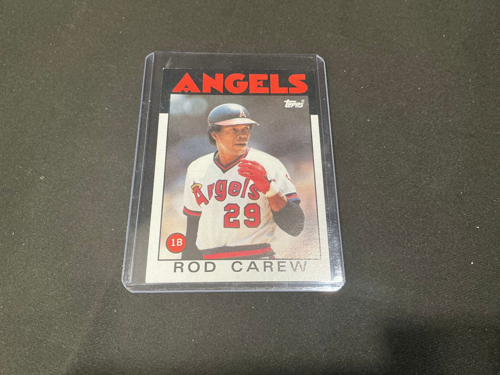 Rod Carew 1986 Topps Angels Baseball Card (1 of 2)