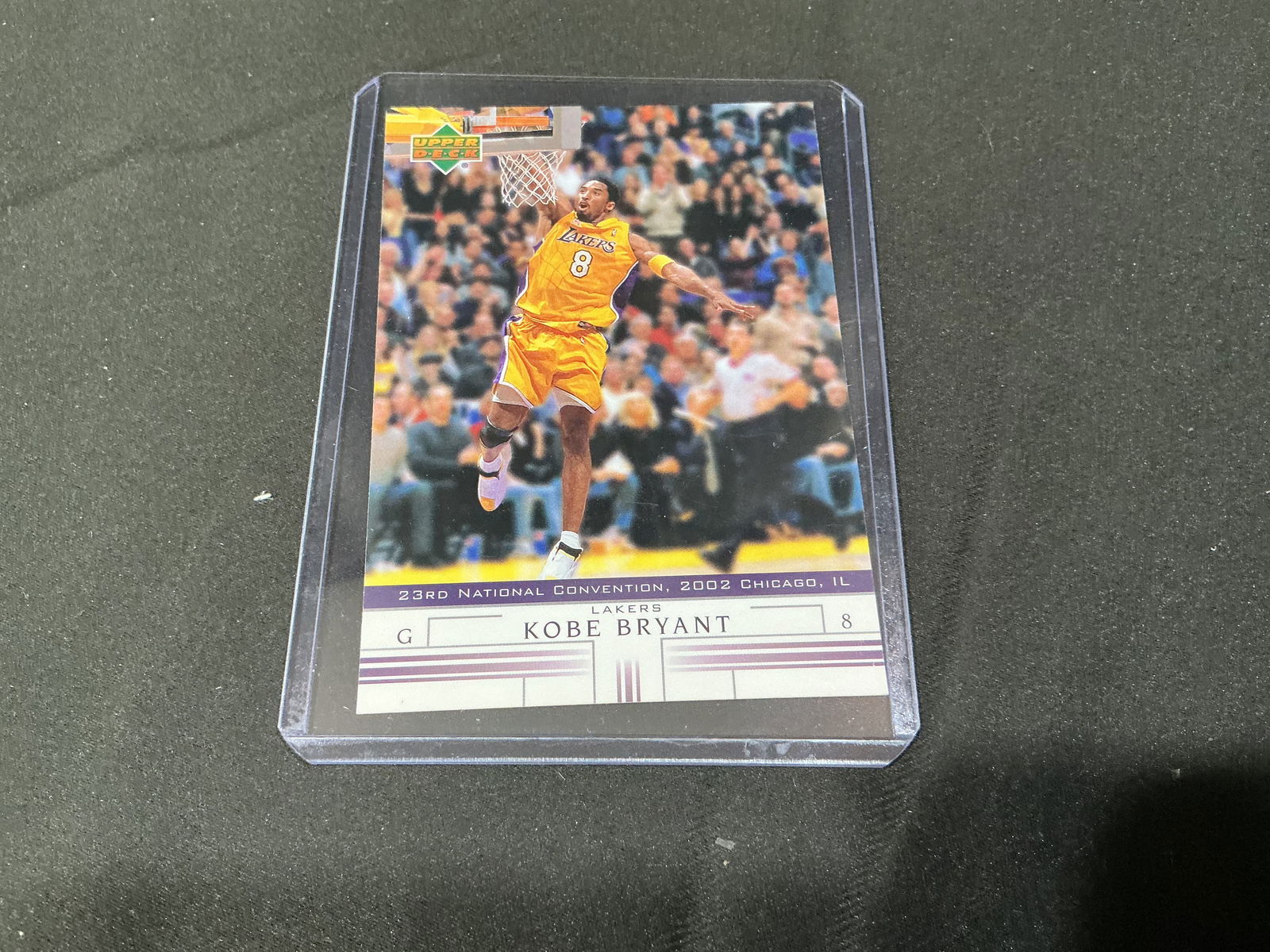 2002 Upper Deck Kobe Bryant 23rd National Convention Lakers Card (1 of 2)
