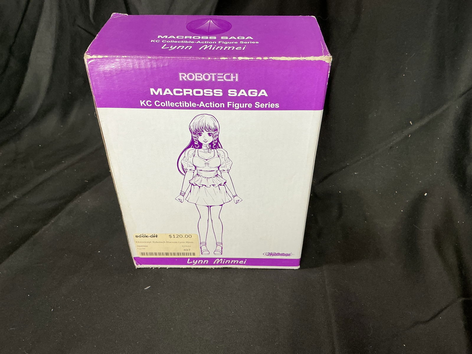Robotech Macross Saga Lynn Minmei KC Collectible Action Figure: Boxed Robotech Macross Saga Lynn Minmei figure from the KC Collectible Action Figure Series by KitzConcept. The figure represents the iconic pop idol character from the Macross/Robotech universe. Item