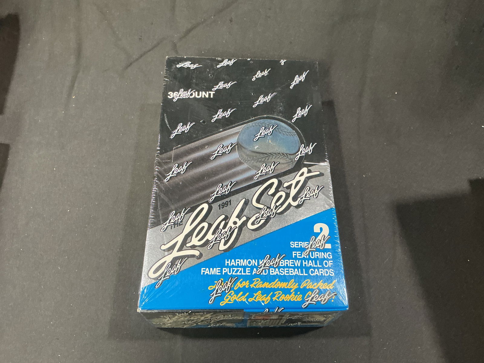 Series 2 Sealed Leaf Baseball Trading Card Box Unopened Wax Box: Second series original sealed Leaf baseball trading card wax box. Factory unopened example offering additional opportunity for key cards and strong resale or break value.