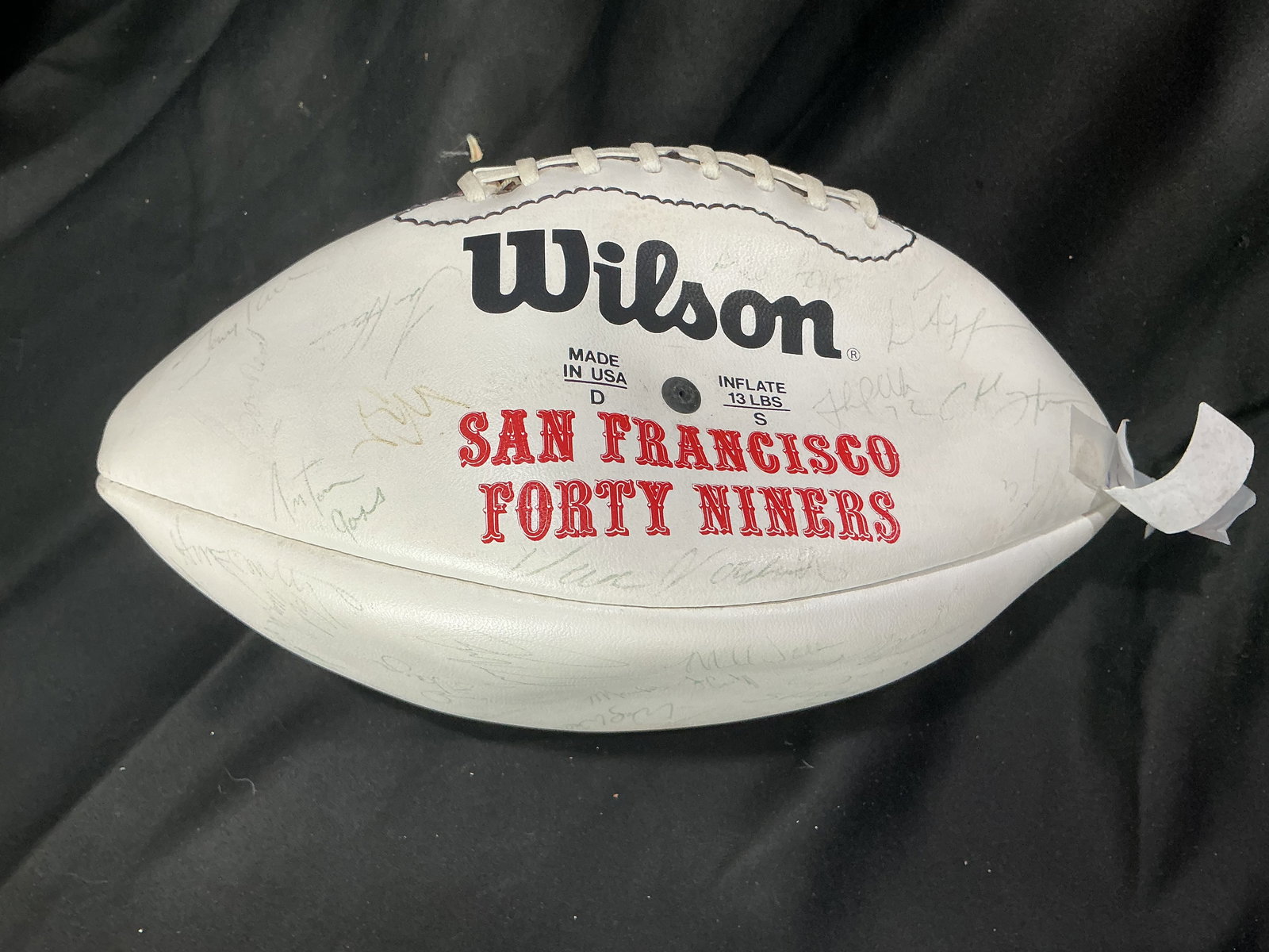 Joe Montana Signed Wilson NFL Football 49ers: A strong second-chance piece for collectors, this Joe Montana signed Wilson NFL football remains one of the stronger marquee sports lots in the continuation section, with star-power appeal for San Fra